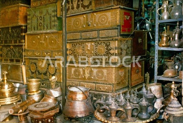 Saudi Arabia Wood & Metal Trunks and Dallah on Sale Saudi Arabia Wood & Metal Trunks and Dallah on Sale