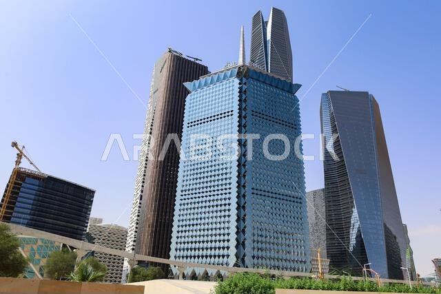 Riyadh, Saudi Arabia - Mar 11 2023,King Abdullah Financial District , KAFD business towers