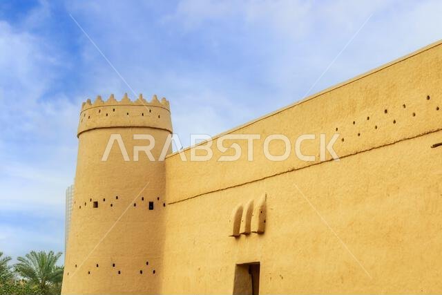 Masmak Fortress tower and walls, Qasr al-Hukm district, Al Riyadh, Saudi Arabia