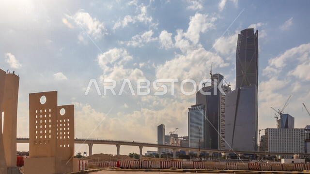 صورة لمركز الملك عبدالله المالي ( كافد ) في الرياض بالمملكة العربية السعودية، الأبراج وناطحات السحاب، معالم الرياض المشهورة، الفن الهندسي المعماري بالسعودية، السياحة في السعودية