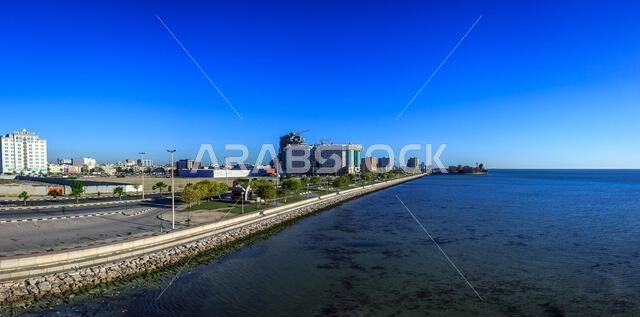 Al khobar Corniche Morning view. City Khobar, Saudi Arabia.