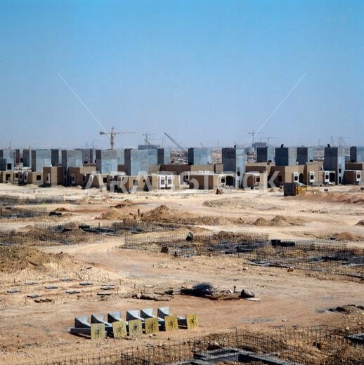 مشروع سكني جديد قيد الإنشاء في المملكة العربية السعودية