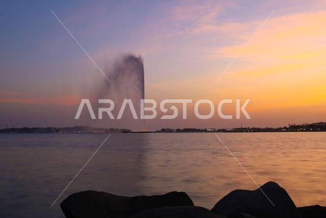 Jeddah Fountain - city Landmark - Saudi Arabia
