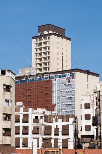 Ancient tower in Saudi Arabia city of Jeddah