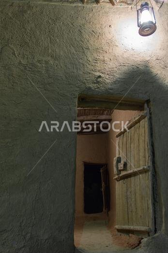 ruins of heritage arab village built of muds in riyadh in Saudi Arabia