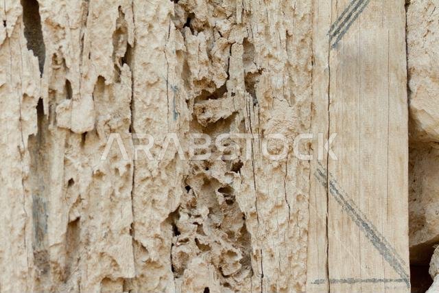 ruins of heritage arab village built of muds in riyadh in Saudi Arabia