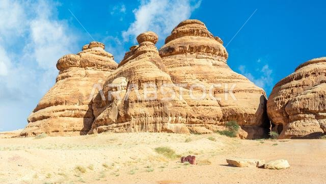 Jabal Ithlib hidden nabataean cave, Al Ula, Saudi Arabia