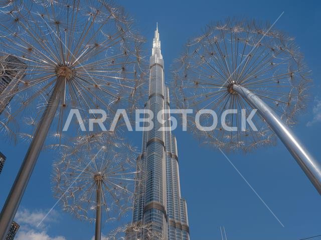 20 March 2023, Dubai, UAE: Burj Khalifa known as the Burj Dubai prior to its inauguration in 2010 is skyscraper in Dubai, United Arab Emirates. It is known for being world's tallest building.