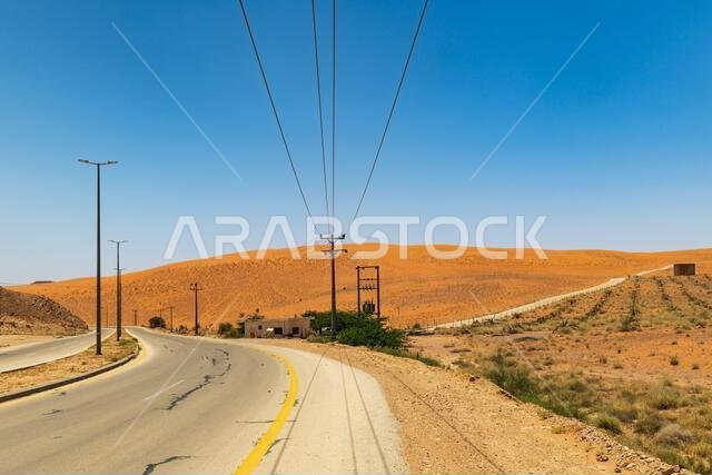 طريق الصحراء - الكثبان الرملية الحمراء - مناظر طبيعية