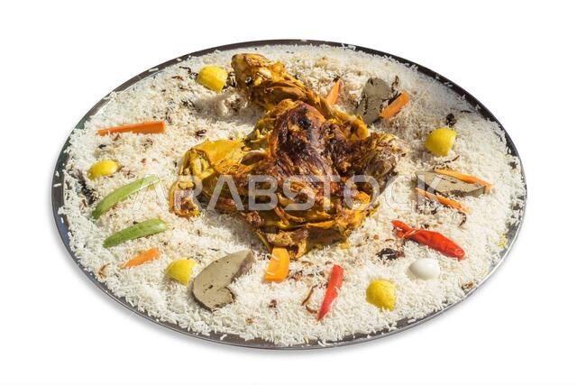 Kabsa with cooked meats - Mandi - Kabsah - Meats Mandi