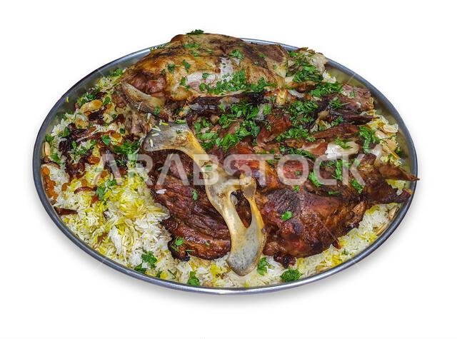 Mandi is a traditional dish from Yemen of meat, rice, and spices. It is now very popular in other areas of the Arabian Peninsula, and it is also commo Mandi is a traditional dish from Yemen of meat, rice, and spices. It is now very popular in other areas of the Arabian Peninsula, and it is also commo