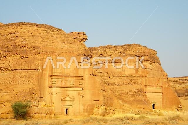 موقع أثري. مدائن صالح. الصحراء العربية. المملكة العربية السعودية