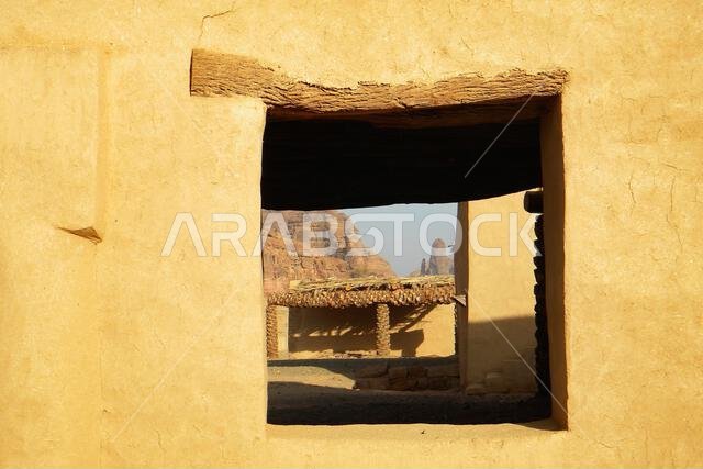 الهندسة المعمارية. الصحراء العربية. المملكة العربية السعودية