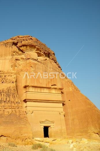 موقع أثري. مدائن صالح. الصحراء العربية. المملكة العربية السعودية