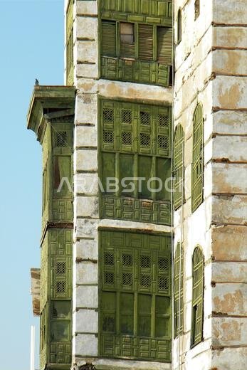 Traditional house in Jeddah. Saudi Arabia