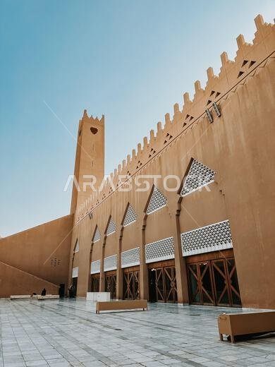منظر خلاب للحي الدبلوماسي بالمسجد في الرياض، المملكة العربية السعودية