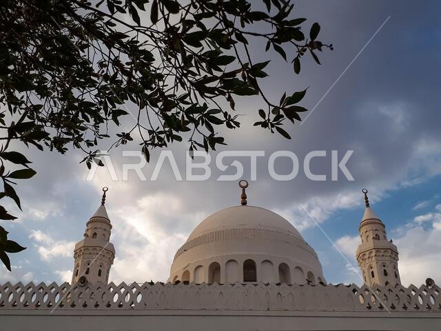 A view from the Quba mosque, the first mosque of the Muslims.