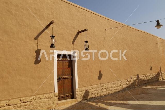 Al Diriyah old capital . Riyadh Saudi Arabia - Diriyah ruins - Saudi culture. National day