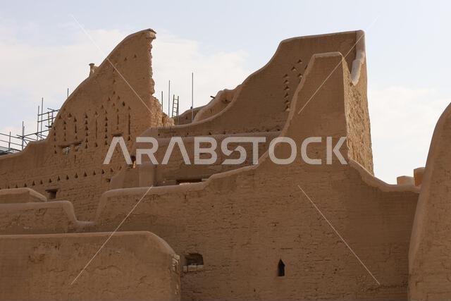 Al Diriyah old capital . Riyadh Saudi Arabia - Diriyah ruins - Saudi culture. National day