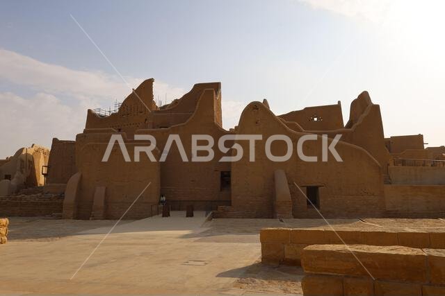 Al Diriyah old capital . Riyadh Saudi Arabia - Diriyah ruins - Saudi culture. National day