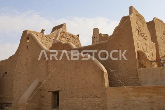 Al Diriyah old capital . Riyadh Saudi Arabia - Diriyah ruins - Saudi culture. National day