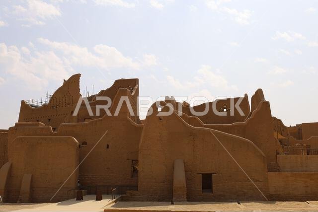 Al Diriyah old capital . Riyadh Saudi Arabia - Diriyah ruins - Saudi culture. National day