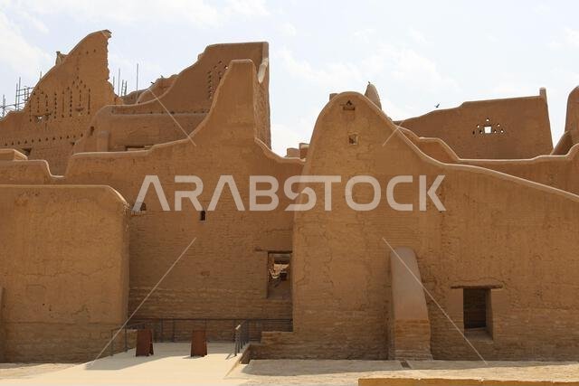 Al Diriyah old capital . Riyadh Saudi Arabia - Diriyah ruins - Saudi culture. National day