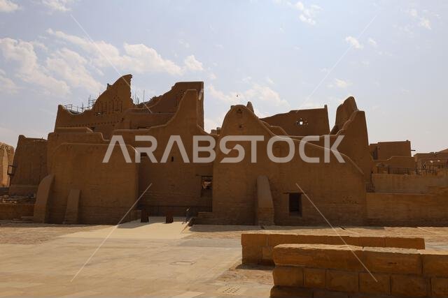 Al Diriyah old capital . Riyadh Saudi Arabia - Diriyah ruins - Saudi culture. National day
