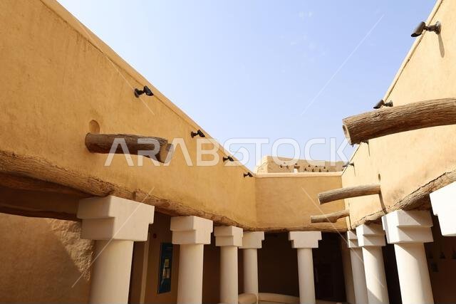 Al Diriyah old capital . Riyadh Saudi Arabia - Diriyah ruins - Saudi culture. National day
