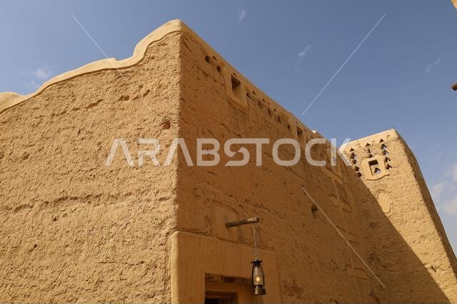 Al Diriyah old capital . Riyadh Saudi Arabia - Diriyah ruins - Saudi culture. National day