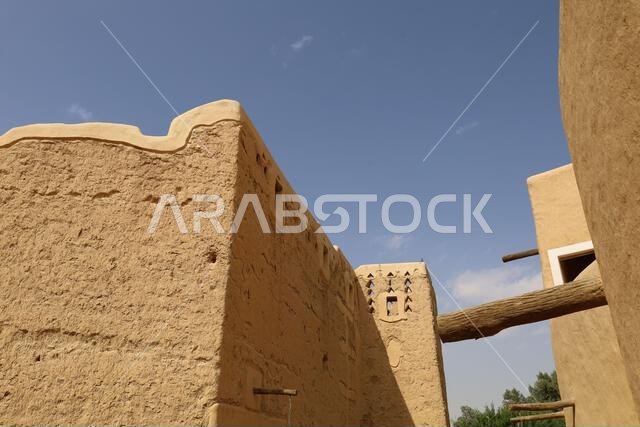 Al Diriyah old capital . Riyadh Saudi Arabia - Diriyah ruins - Saudi culture. National day