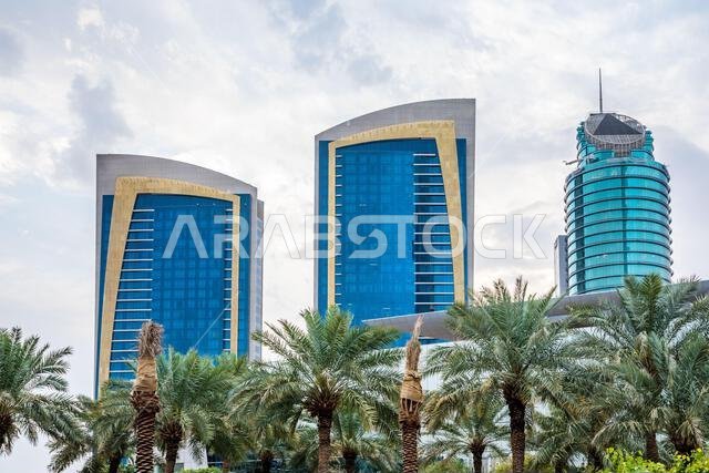 مبانٍ حديثة في وسط مدينة الرياض، المملكة العربية السعودية مبانٍ حديثة في وسط مدينة الرياض، المملكة العربية السعودية