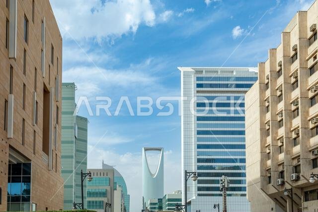 Modern buildings in the city center of Riyadh, Saudi Arabia