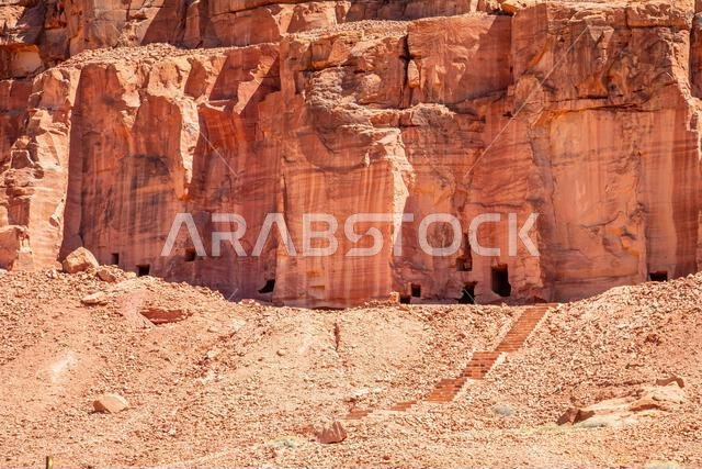 Ancient tombs of Dadan the capital of Lihyan kingdom, Al Ula, Saudi Arabia