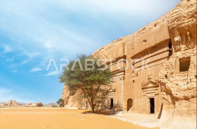 مجمع جبل البنات للمقابر النبطية، الهجرة، العلا، المملكة العربية السعودية