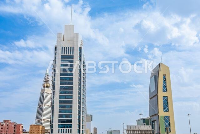 Modern buildings in Al Olaya the city center of Riyadh, Saudi Arabia