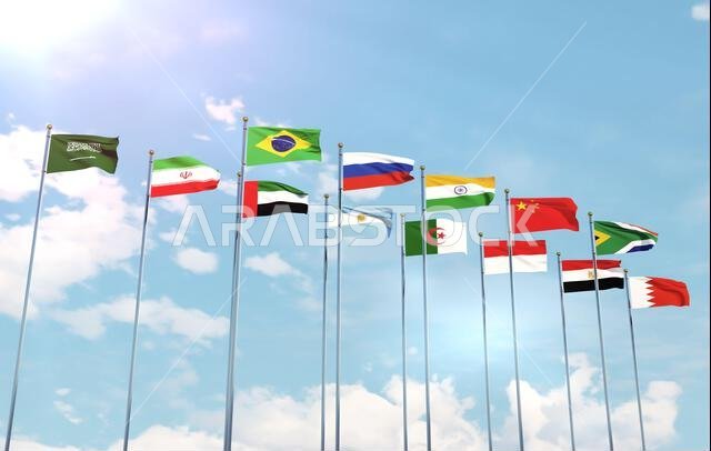 flags brics membership concept of the brics summit or meeting countries flag brics