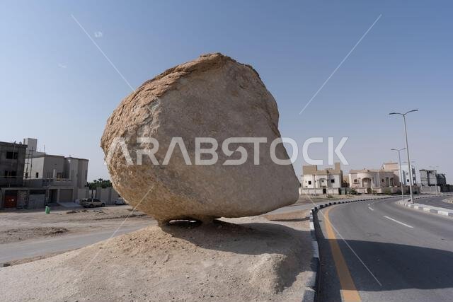 Floating rock in Al Hasa, Al Hofuf Saudi Arabia
