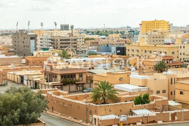 شوارع وسط مدينة حائل، المملكة العربية السعودية