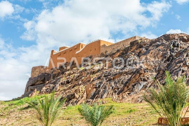 Arabian Aarif fortress standing on the hill, Hail, Saudi Arabia Arabian Aarif fortress standing on the hill, Hail, Saudi Arabia