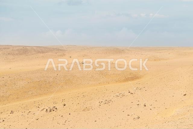 Desert dunes landscape. sand in the desert. A sandy, arid desert.