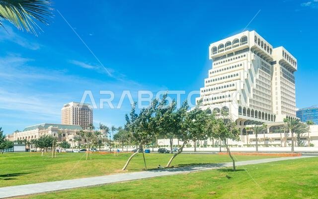 Jeddah Al Hamra corniche district park street, Saudi Arabia