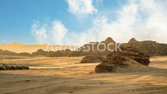 Desert erosion formations near Al Ula, Saudi Arabia