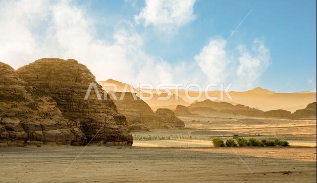 Desert erosion formations near Al Ula, Saudi Arabia