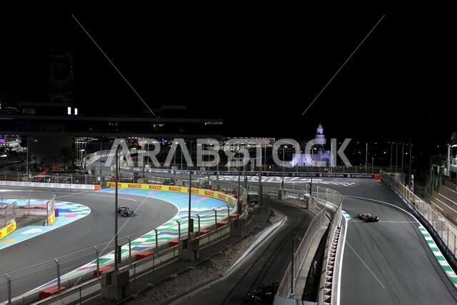 Jeddah, Saudi Arabia. 18th Mar, 2023. George Russell (GBR) Mercedes AMG F1 W14 and Pierre Gasly (FRA) Alpine F1 Team A523. 18.03.2023. Formula 1 World Championship, Rd 2, Saudi Arabian Grand Prix, Jeddah, Saudi Arabia, Qualifying Day. Photo credit should read: XPB/Press Association Images. Credit: XPB Images Ltd/Alamy Live News
