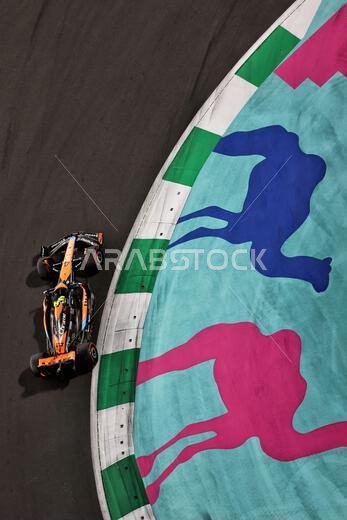 Jeddah, Saudi Arabia. 18th Mar, 2023. Lando Norris (GBR) McLaren MCL60. Formula 1 World Championship, Rd 2, Saudi Arabian Grand Prix, Saturday 18th March 2023. Jeddah, Saudi Arabia. Credit: James Moy/Alamy Live News