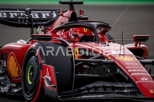 Jeddah, Saudi Arabia, March 18, Charles Leclerc, from Monaco competes for Ferrari. Qualifying, round 2 of the 2023 Formula 1 championship. Credit: Michael Potts/Alamy Live News