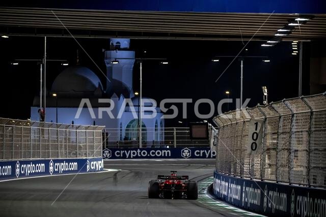 Jeddah, Saudi Arabia, March 18, Charles Leclerc, from Monaco competes for Ferrari. Qualifying, round 2 of the 2023 Formula 1 championship. Credit: Michael Potts/Alamy Live News