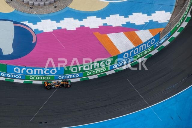 Jeddah, Saudi Arabia. 18th Mar, 2023. JEDDAH CORNICHE CIRCUIT, SAUDI ARABIA - MARCH 18: Oscar Piastri, McLaren F1 MCL60 during the Saudi Arabian Grand Prix at Jeddah Corniche Circuit on Saturday March 18, 2023 in Jeddah, Saudi Arabia. (Photo by Michael Potts/BSR Agency) Credit: BSR Agency/Alamy Live News