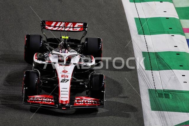 Jeddah, Saudi Arabia. 18th Mar, 2023. Nico Hulkenberg (GER) Haas VF-23. 18.03.2023. Formula 1 World Championship, Rd 2, Saudi Arabian Grand Prix, Jeddah, Saudi Arabia, Qualifying Day. Photo credit should read: XPB/Press Association Images. Credit: XPB Images Ltd/Alamy Live News